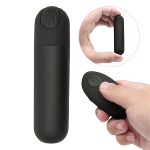 BALA VIBRADORA HAPPPY DREAM RECARGABLE CON CONTROL REMOTO NEGRO