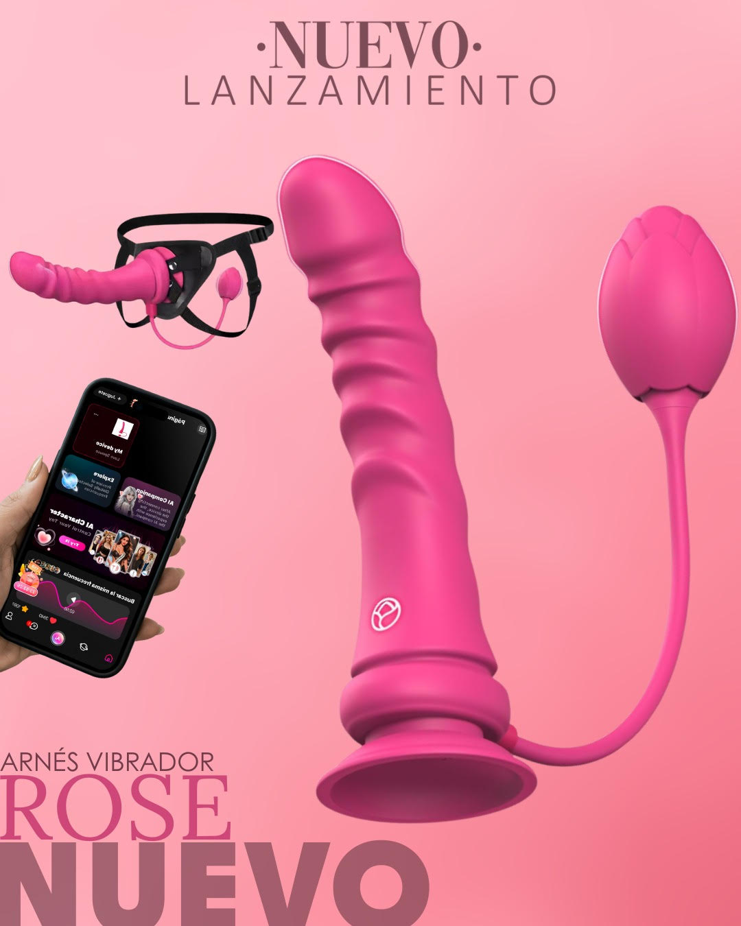 ARNES VIBRADOR “ROSE” CON APP PARA MUJER