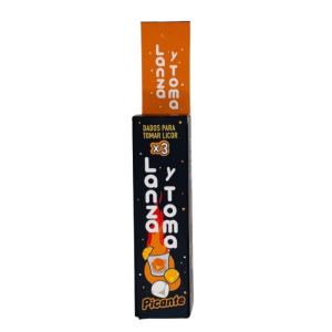 DADOS LANZA Y TOMA PICANTE X 3 UNIDADES