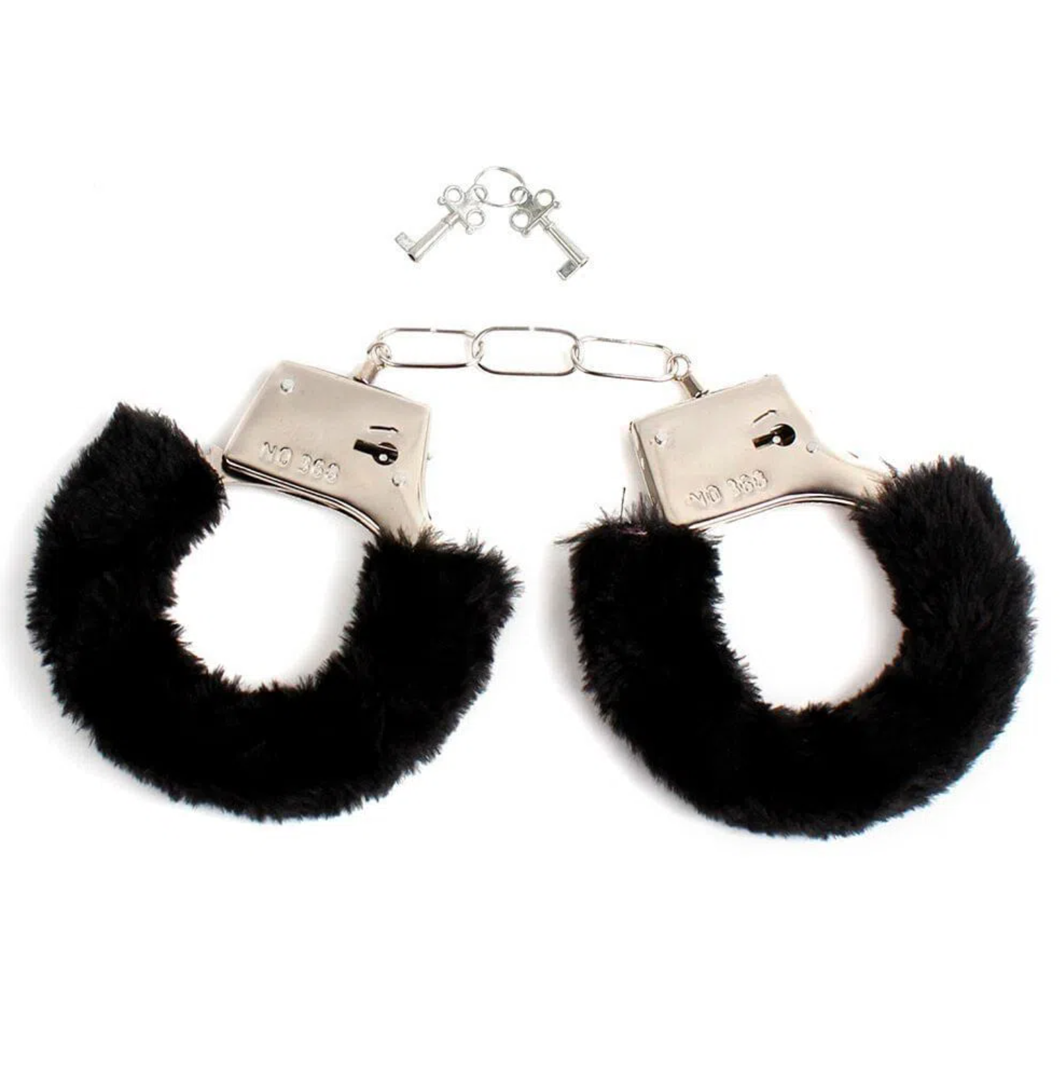 ESPOSAS METALICAS CON PELUCHE CAMTOYZ LOIS NEGRAS