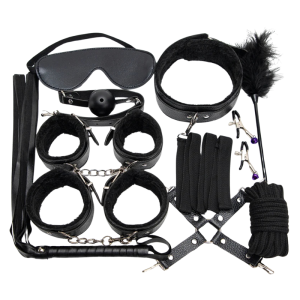 KIT BONDAGE LUST 10 PIEZAS NEGRO