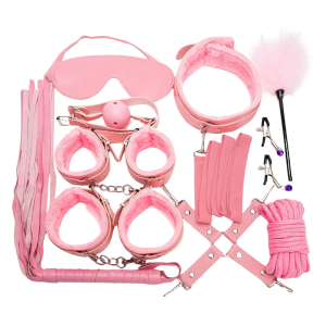 KIT BONDAGE LUST 10 PIEZAS ROSADO